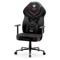 Silla Gamer de Oficina Tela Diseño Ergonómico Cojín Apoyabrazos Cómodos (Negro-Negro) - details 4