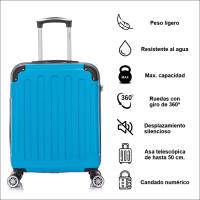 Maleta Cabina ABS 55x40x20cm (44L) - Aprovechamiento Maxima Capacidad - 20 Pulgadas - Ryanair Vueling Iberia Wizzair - details 4