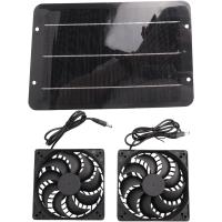 Ventilador de escape Solar de 12V, Extractor de aire alimentado por Panel Solar de 6 pulgadas para perro, pollo, casa, RV, invernadero - details 2