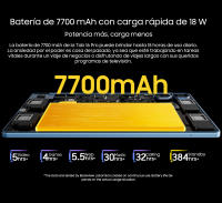 Tablet Blackview Tab 16 Pro, pantalla FHD+ de 11'' a 120Hz, procesador T616 Octa Core, 24GB (8+16) de RAM, 256GB de ROM, 7700mAh, Android 14, tablet 4G. - details 13