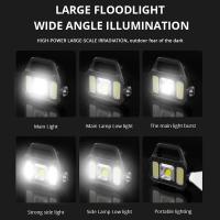 Linterna Solar recargable con zoom, resistente al agua, LED COB, luz brillante, potente linterna portátil para acampar - details 4