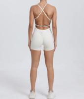 Mono de yoga Peach para levantamiento de glúteos y espalda hermosa para correr al aire libre para mujer, ejercicio ajustado, mono de fitness de secado rápido - details 6