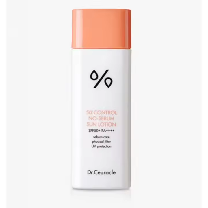 Dr.Ceuracle 5α Control Loción solar sin sebo SPF50+ PA++++, 1,76 onzas (paquete de 1) - 1