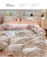 Juego de Ropa de Cama de Algodón Deshidratable de Doble Capa Diseño de Borde de Madera - details 2