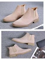 Roma 2024 nuevo cuero genuino con corte alto y botines de diseño de moda para zapatos de vestir de piel de vaca para hombres - details 5
