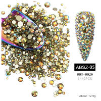 Piedras Preciosas para Uñas Clou Beaute K9 Cristal de Vidrio Decoración de Arte de Uñas Diamond Stone Rhinestones Color Plano - details 5