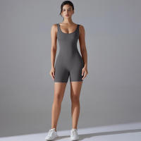 Body sin mangas para mujer, ropa elástica de una pieza, ropa de gimnasio, ropa deportiva - details 56