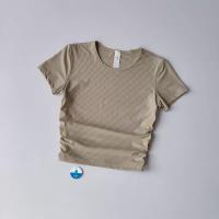 Camiseta de Yoga sin Costuras Camiseta Deportiva de Manga Corta para Mujer - details 4