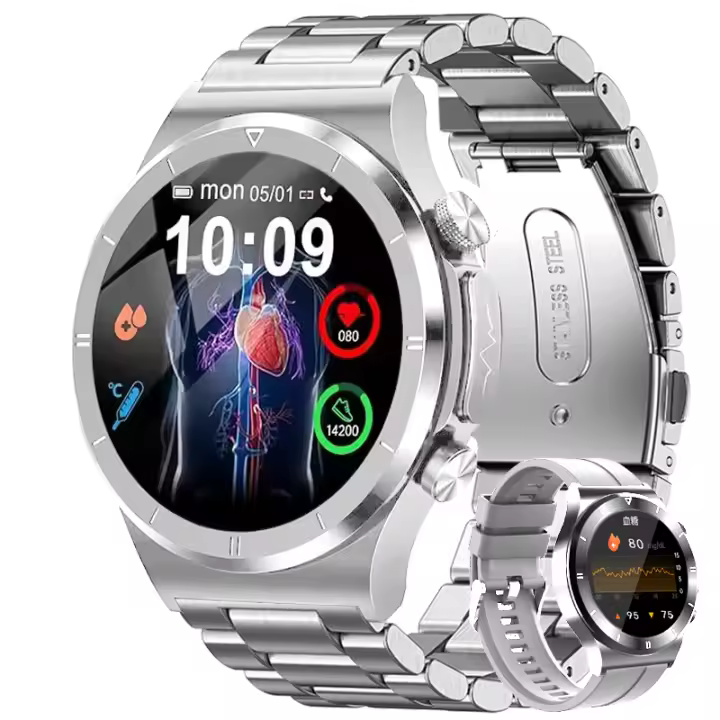 Reloj inteligente deportivo para hombre y mujer, dispositivo con control del azúcar en la sangre, sin dolor, no invasivo, para la salud y la presión sanguínea - 1