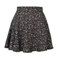Falda corta con estampado Floral para mujer, falda de cintura alta con cremallera, color amarillo S, Verano - details 39
