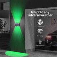 Lámpara de Pared Solar RGB de 4/6/8 LED de RXUNS Luz Moderna Impermeable para Exteriores con 2 Modos de Jardín Luz de Patio Garaje Puerta con Bombilla LED y Plástico ABS - details 3