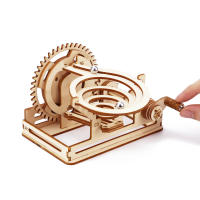 Rompecabezas de madera 3D, kits de construcción de modelos DIY para adultos y adolescentes con rompecabezas mecánicos, rompecabezas de modelo de bola rodante orbital - details 3