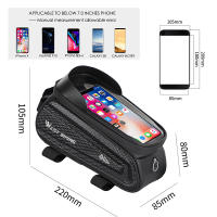 WEST BIKING-bolsa para bicicleta de montaña, resistente al agua, con pantalla táctil, funda para teléfono de 7,0 pulgadas, accesorios de ciclismo - details 1