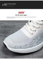 Primavera para hombre Nuevo para cojín Deportes Transpirable con cordones Zapatos para correr casuales con forro de malla - details 5