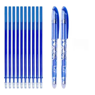 Bolígrafos Borrables 0.35mm Bolígrafos Gel 0.35mm Azul - 4 Unidades + Recambios, Borrable, Estudiantes Y Oficina Papelería Oficina