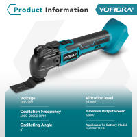 Herramienta Oscilante Sin Cable Yofidra Taladro Eléctrico para Carpintería en Casa DIY - details 2