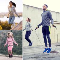 Cuerda de salto, cable de cuerda de salto de velocdad rápida sin enredos con rodamientos de bolas para mujeres - details 4