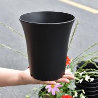 Maceta redonda negra para cultivo de plantas verdes profundas y gruesas, maceta para vivero de flores suculentas, decoración del hogar y jardín, 2/5/10 Uds. - details 12