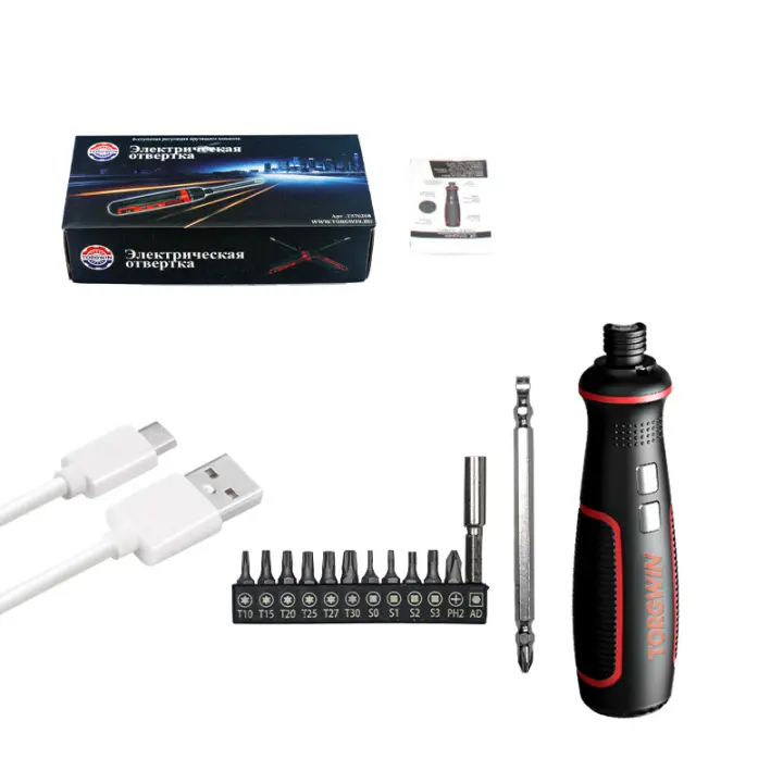 Destornillador eléctrico recargable sin cable de 3.6v de ion de litio Conjunto de brocas eléctricas de Beatle de largo / corto - 1