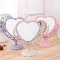Espejo de maquillaje de escritorio con forma de corazón, tocador portátil de doble cara, cosmético compacto para mujeres - details 4