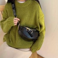 Bolso Cruzado de Cuero Falsio Elegante Correa de Cadena Chic, Diseño Sólido, Cierre de Cremallera, Perfecto para Uso Diario, Viajes y Actividades al Aire Libre - details 6