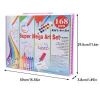 Kit de Dibujo Infantil para el Día del Niño, Set de 168 Piezas, Acuarelas y Marcadores - details 8