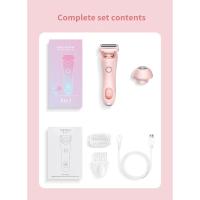Maquinillas de afeitar eléctricas para mujer, recortador de Bikini 2 en 1, afeitadoras faciales, depilación para axilas, piernas, recortador corporal para mujer, resistente al agua IPX7 - details 14