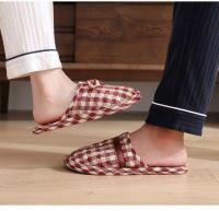 Zapatillas antideslizantes para parejas, hogar, cuatro estaciones, granulado, otoño e invierno, interior, suela de tela de fondo suave, suelo de madera silencioso - details 19