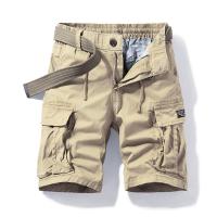 Men's Cargo Shorts Fit Short Outdoor Multi-Pocket Cotton Work Casual Shorts with No Belt - details 2