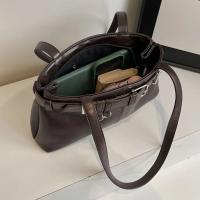 Bolso Messenger de Moda para Mujeres Color Sólido, Cierre de Cremallera, Linedo de Poliéster, Pintado de Borde, Versátil para Ocasiones con Bolsillo para Teléfono - details 1