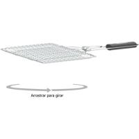 Barbacoa Portátil de Carbón Rodantes, Bandejas Laterales, Sistema de Ventilación y Depósito de Ceniza Parrilla de Acero de 57x42cm Tamaño 116,5x13,1x56cm - details 22