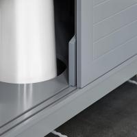 Armario de Baño de Suelo Blanco Estante y Puertas Correderas 60 x 30 x 60 cm - details 18