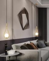 Lámpara Colgante De Cobre LED Para Interior Con Bombilla G9 De 7W Para Dormitorio Iluminación Colgante Para Pasillo Luz De Ceilidán Moderna Y Elegante - details 1