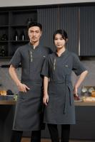 Uniforme de Chef, camisa de camarero de Catering, chaqueta de cocinero de cocina de restaurante de verano, ropa de camarero de panadería para espalda, diseño de malla transpirable - details 10