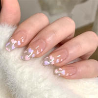 24Pcs Uñas Postizas De Póker Manicura Ballerina Removible Almendra Uñas Falsas De Decoración Para Mujeres Y Niñas Uñas Postizas De Cuchara Completo - details 7