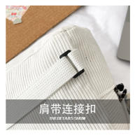 Mochila De terciopelo de pana para mujer, bolso escolar de versión coreana, sencillo, informal, pequeño, 2024 - details 6