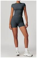 Pantalones Cortos de Yoga de Cintura Alta Nylon Transpirable y Secado Rápido - details 22