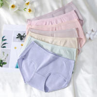 7Pcs/Set Cotton Panties Women Breathable Underwear Cute Girls Briefs Solid Panty Sexy Soft Underpants Female Seamless Lingerie - details 1