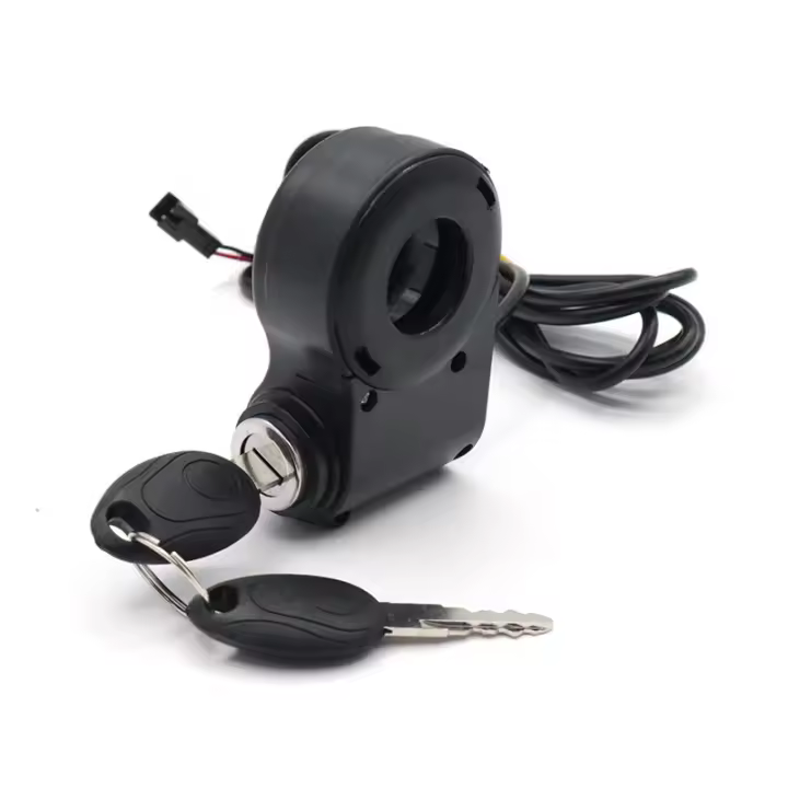 Llave de bloqueo de encendido para bicicleta eléctrica, interruptor de acelerador de pulgar para KUGOO M4 M5/Xiao Mi M365, accesorios universales para patinete eléctrico - 1