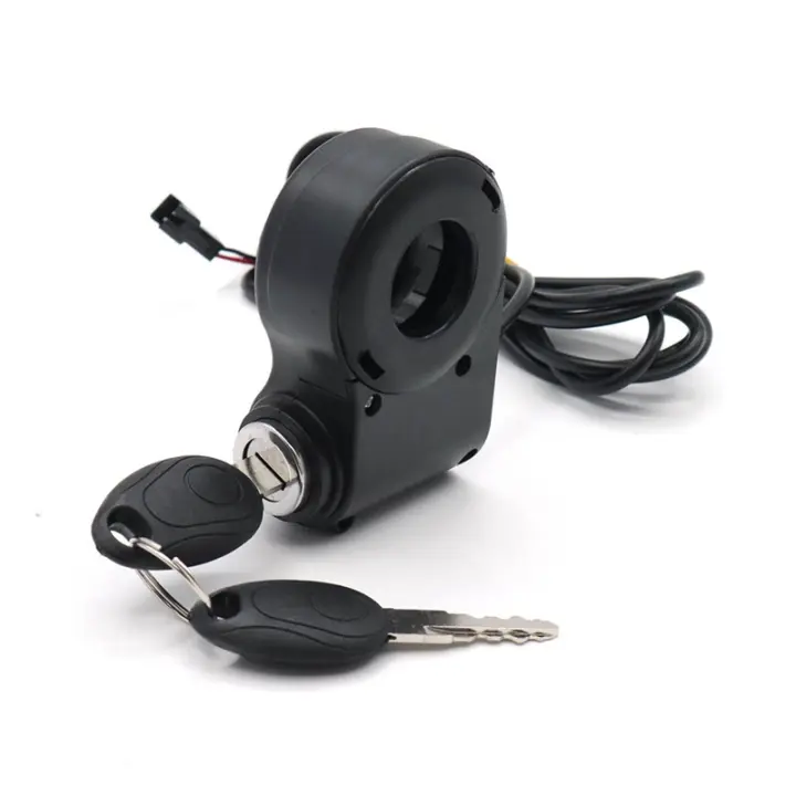 Llave de bloqueo de encendido para bicicleta eléctrica, interruptor de acelerador de pulgar para KUGOO M4 M5/Xiao Mi M365, accesorios universales para patinete eléctrico - 1