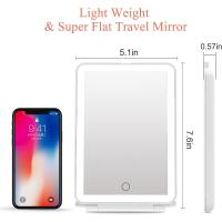 Espejo Recargable USB Scttomon Luz Ajustable con 72 Luces, Iluminación de 3 Colores, Tocador Portátil para Viajes - details 1