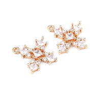 Colgantes de Cruza de Latón Dorado de 18K Joyería DIY Hallazgos de Collares y Pendientes - details 5