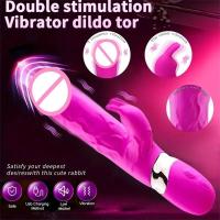 Empaque privado Masturbador femenino sexy Vibrador de conejo Vibrador de masaje vaginal Varilla de masaje clítoris Estimulación de pezones Juguete sexual para adultos para parejas - details 1