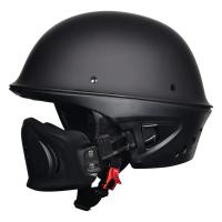 Malakas na lokomotiko buong casco retro motorsiklo, rogue kumbinasyon kalahating - details 5
