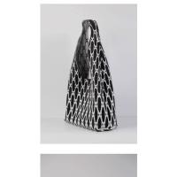 Air fly tejiendo obra de arte diseño original bolsa de mano lanzadera patrón 3D tejer de doble cara triángulo trasero bolsa minimalista casual bolso - details 20
