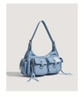 Bolso Cruzado Minimalista Cinturón Desmontable, Cierre de Cremallera, Lining de Poliéster, Bolso de Hombro para Casual y Commute - details 1