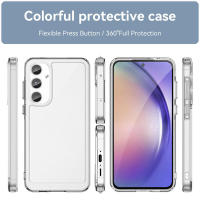 KEYSION Funda a prueba de golpes Samsung A55 5G, A35, A25, A15, A05, funda trasera de teléfono transparente de silicona suave TPU para Galaxy A05S - details 7
