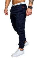 Pantalones deportivos elásticos sueltos para hombre con encaje, pantalones con entrepierna abierta, moda casual - details 18