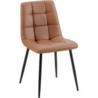 Comedor Antibes tapizada en Polipiel I Butaca de salón con Base metálica de 4 Patas I Asiento de Cocina, Color:Blanco - details 9