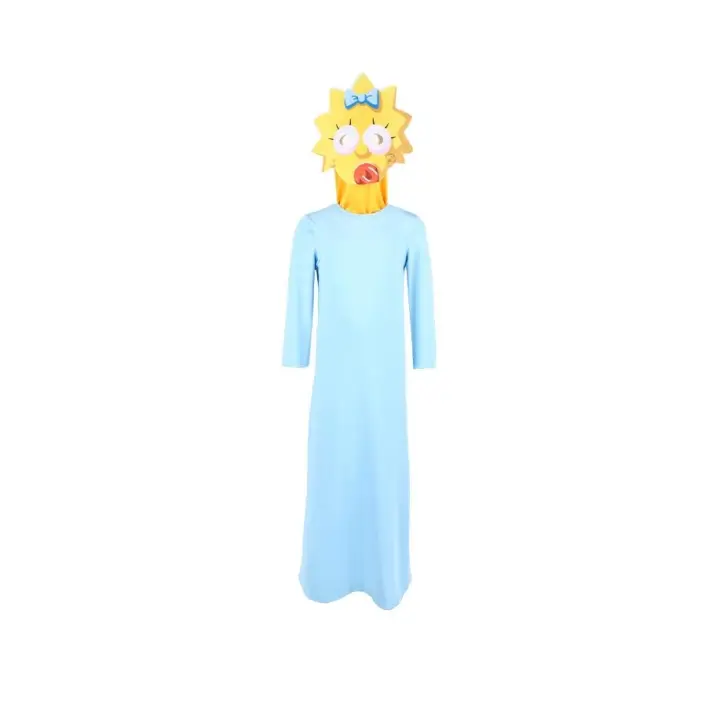 Disfraz de Halloween de Los Simpson, traje de Cosplay de Maggie, fiesta de cumpleaños, mascarada - 1